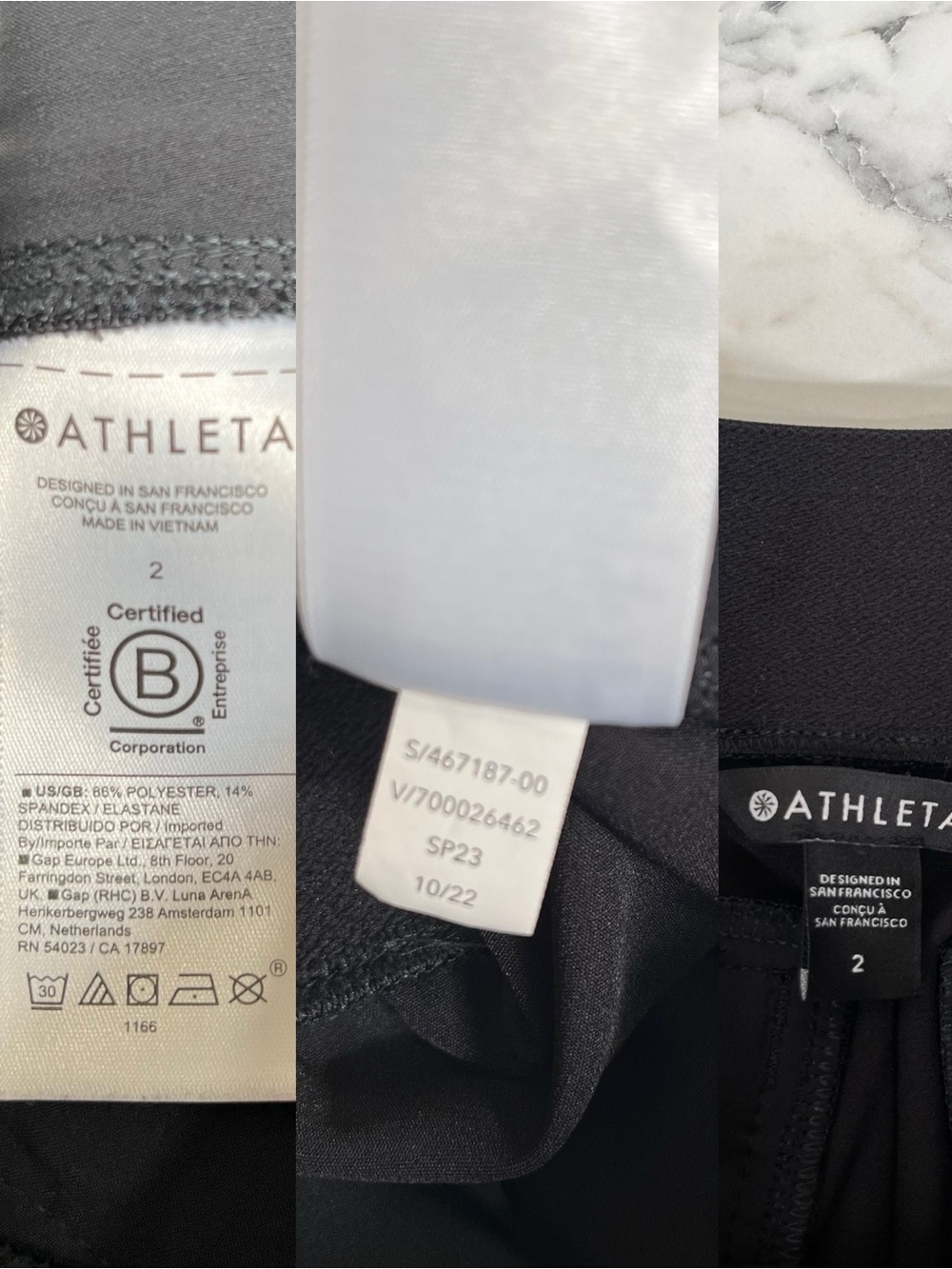 Athleta Endless High-Rise Cargo Pants Black 467187 Size 6 Travel Athletic Casual - Picture 16 of 16